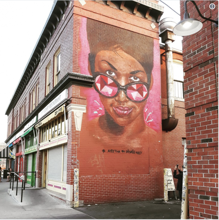 Aretha Franklin Mural In Detroit Gets Vandalized – FRPLive